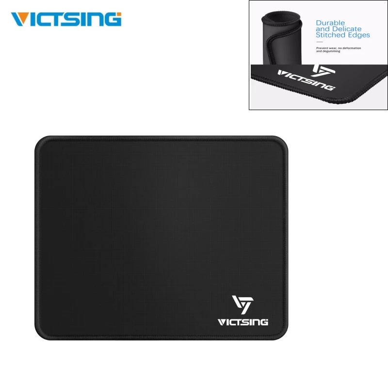 Черный оригинальный VicTsing игровой коврик для Мыши Эргономичный водостойкий
