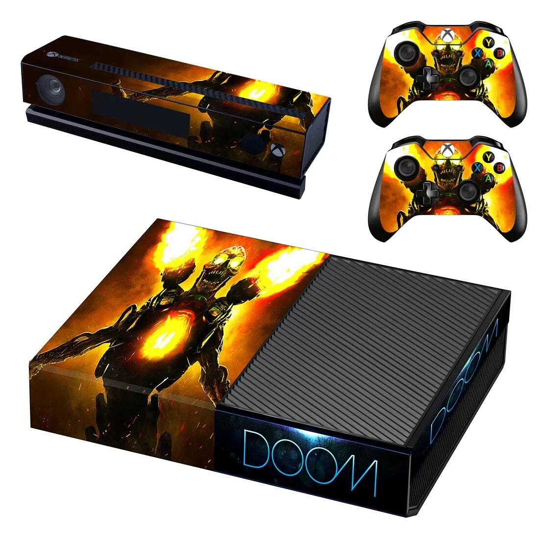 Doom стикер s для xbox one виниловые наклейки на кожу стикеры Adesivo для xbox one консоль Kinect два контроллера шкуры