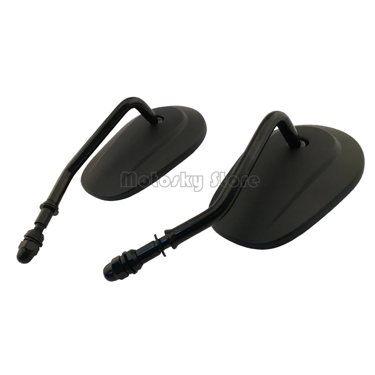Black Sportster Mirrors for Road King Street Electra Glide Road Glide Dyna Softail Rearview 1982