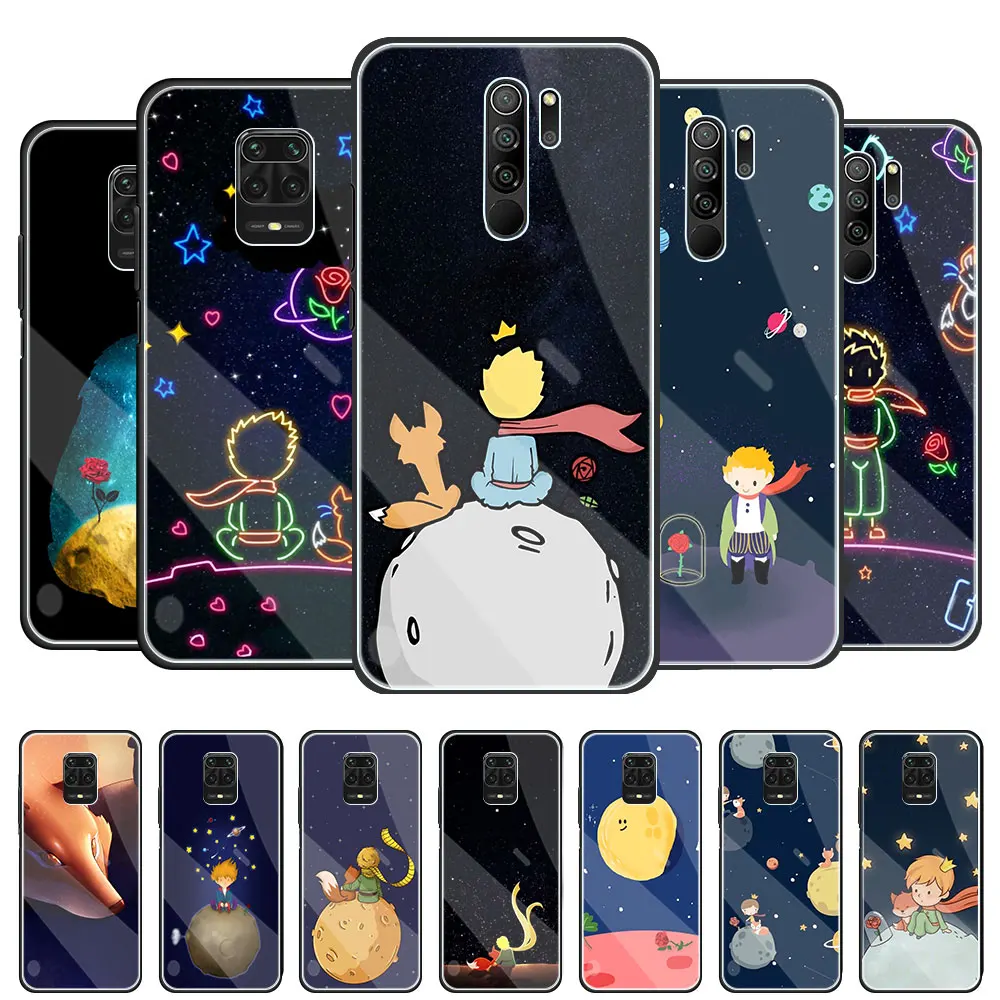 Чехол для телефона Xiaomi Redmi Note 9S 9 10 8 Pro 8T 7 8A 9A 9C стеклянный чехол Poco X3 NFC с рисунком
