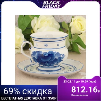 

Tea pair "Dove", gzhel, porcelain, 2s 1334232