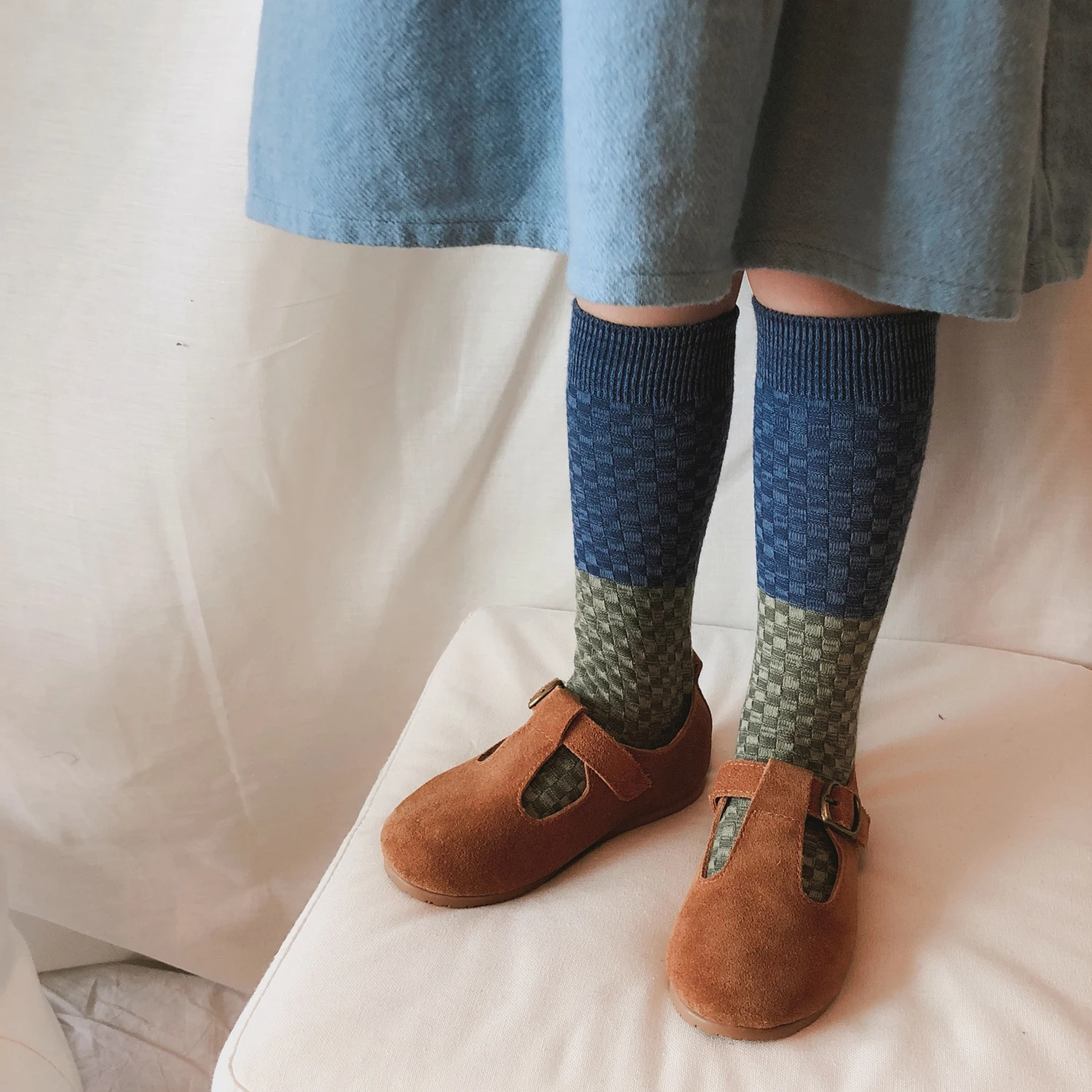 New Autumn Winter Baby Newborn Toddler Knee High Floor Sock Kids Geometric Socks Boys Girls Cotton Tube Socks Bebes New Design