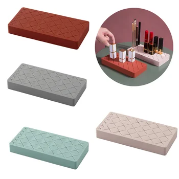 

Silicone lipstick storage rack Cosmetic storage Desktop organizer cosmetic organizer makeup brush storage