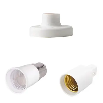 

Exquisitely Designed Durable JR-876 Copper E27 Round Plastic Base Light Bulb Lamp Socket Holder White