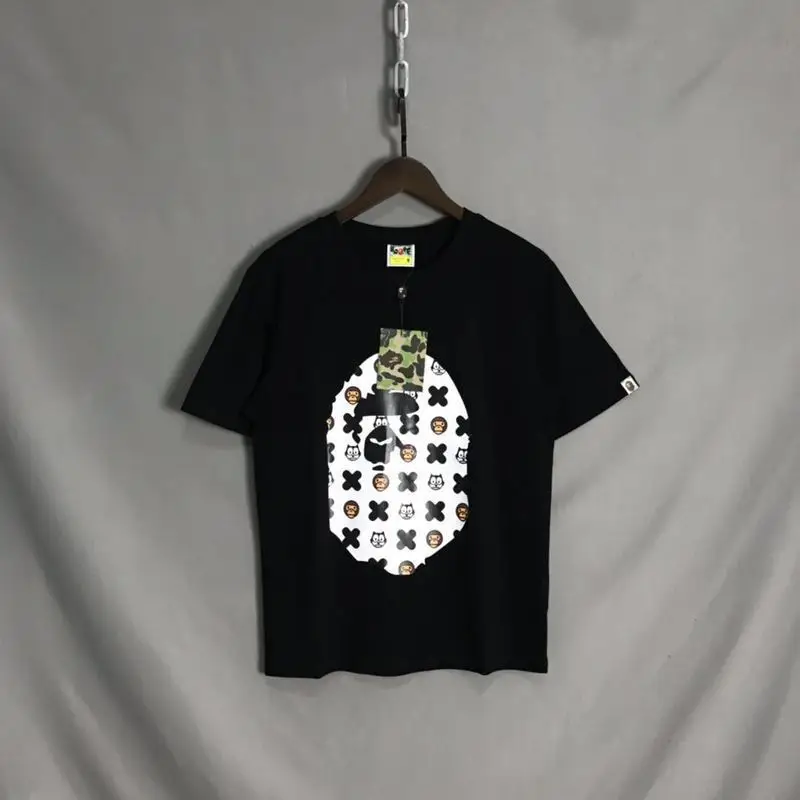 

2019 Japanese-style Popular Brand Cartoon Animation Printed Pure Cotton Crew Neck Pullover Men And Women Couples Short Sleeve T-