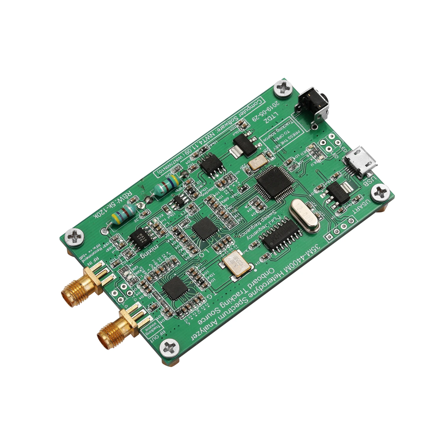 

Spectrum Analyzer USB Signal Source With Tracking Source Module RF Frequency Domain Analysis Tool 33mHz---4400mHz