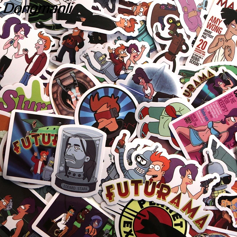 PC47 69 шт. Futurama ТВ-шоу Скрапбукинг наклейка s для гитары ноутбука багаж автомобильный холодильник наклейка в стиле граффити