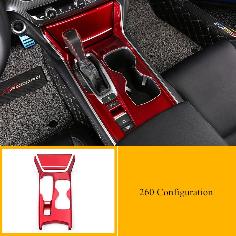 260 Configuration 5 цветов, автомобильная панель переключения передач, отделка рамы ABS, украшения, аксессуары для Honda Accord 230/260, конфигурация, гибридная версия - Название цвета: 260 Configuration
