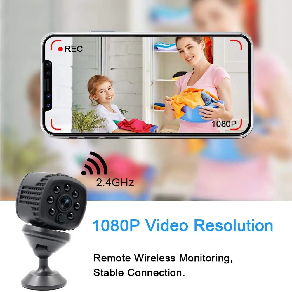 1080P Мини Wi Fi камера APP удаленный монитор Домашняя безопасность P2P IR Ночная