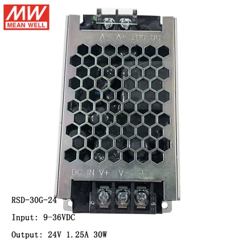 

MEAN WELL RSD-30G-24 9~36V DC to 24V DC 1.25A 30W Reliable Railway DC-DC Converter Switching Power Supply 24V DC Transformer