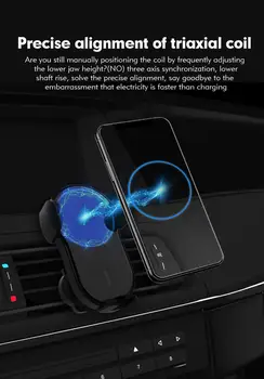 15 ワット自動ワイヤレスクランプ高速車の充電器マウントホルダー携帯電話ワイヤレス急速充電車の充電