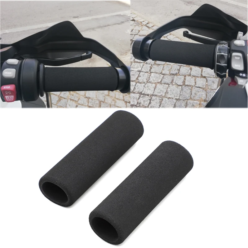 Universal Motorcycle Hand Grip Foam Covers - Anti-Slip, Comfort Grip, Fits Honda, Harley, Yamaha & More