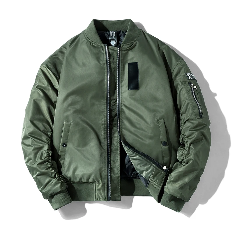 NXH, Классическая Ma1 куртка-бомбер для мужчин, большие размеры, бейсбольная куртка летчика, Мужское пальто в стиле милитари, уличная одежда для пары, veste homme