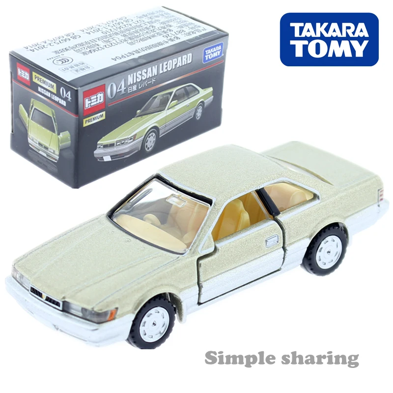 Discount Tomy Tomica Premium car toy tank plane Vehicles HONDA NISSAN GTR Porsche TOYOTA Subaru cars Diecast toy model kit toys - Цвет: 04 Nissan Leopard