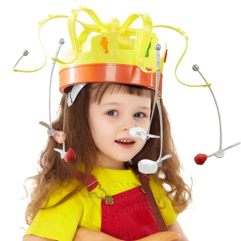 Креативная забавная шляпа, улучшающая практическую способность, уникальная вращающаяся корона, закуски, еда, вечерние, забавные подарки, необходимые забавные игрушки