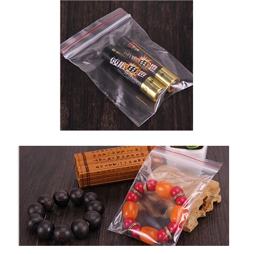 Герметичный мешок, упаковка, Ziplock, мешки для хранения пищевых продуктов, 100 шт, герметичный контейнер для пищевых продуктов, пластиковый герметичный прозрачный контейнер для ювелирных изделий - Цвет: 7x10CM