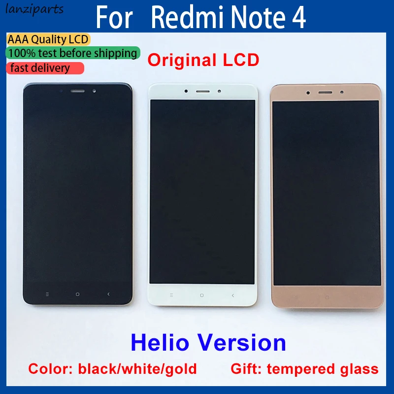 ЖК-дисплей для Xiaomi Redmi Note 4 с сенсорным экраном и рамкой 5 дюйма | Мобильные