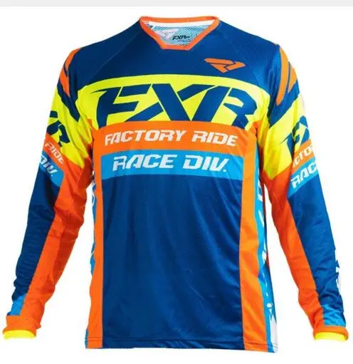 

2020 FXR MTB MotoCross Jersey MX BMX Off-Road motocicleta de carreras manga larga para Yamaha Moto GP negro