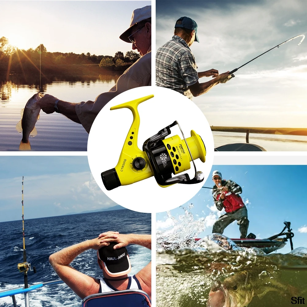 Sfit Fishing Reel 2000-7000 Series 5.5:1 Arm Rocker 12BB Spinning Reel Lightweight Rear Drag Spool Fish Wheels For Saltwater