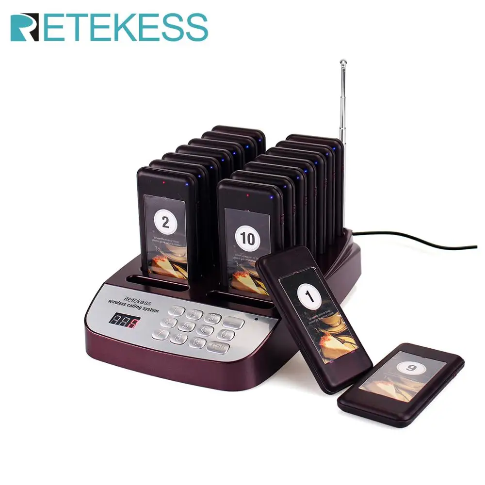 Пейджер для ресторана Retekess T113S беспроводная система вызова оборудование