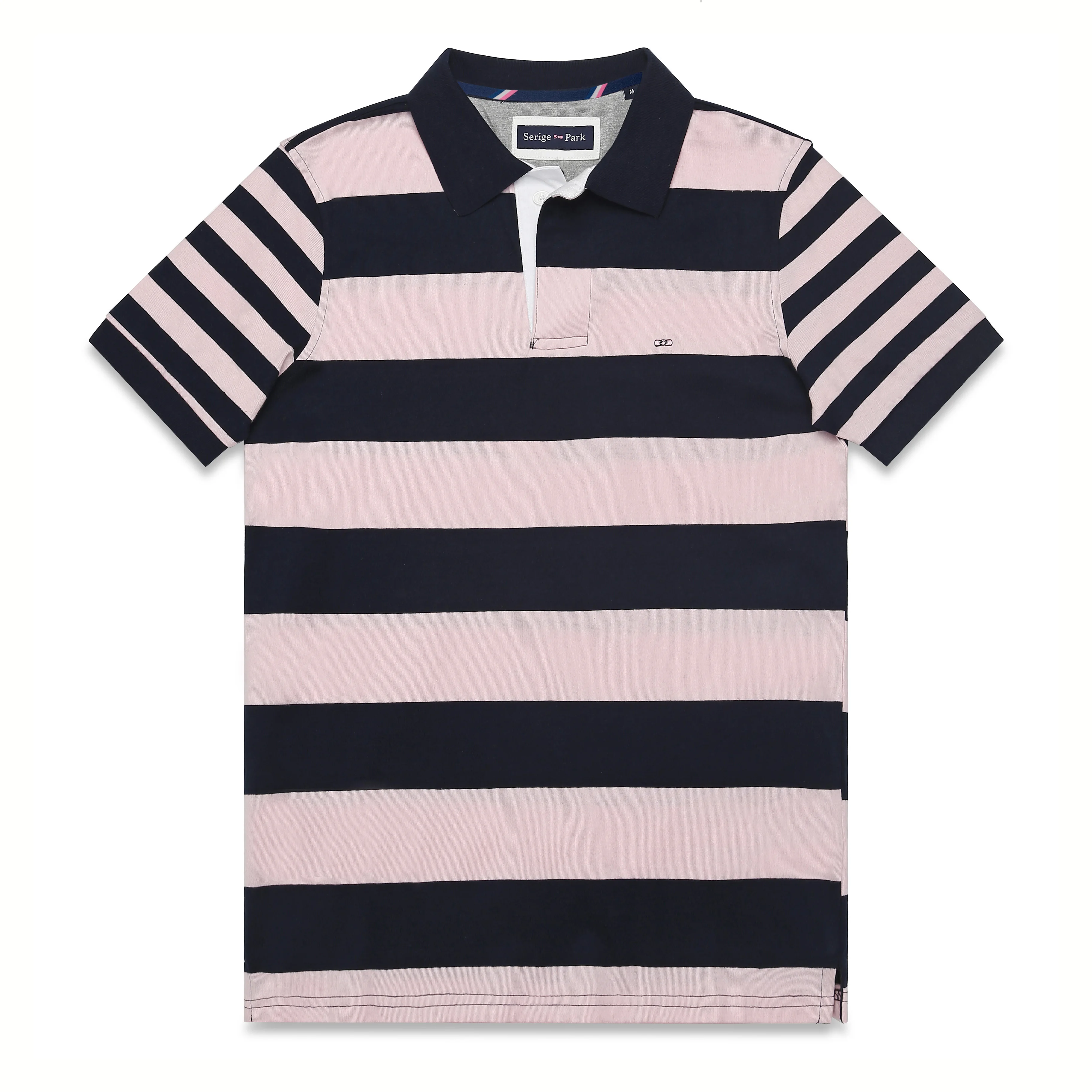 

2020 Mens summer striped Polo shirt France Eden Park Anti-shrink and pilling high quality material superior embroidery pattern