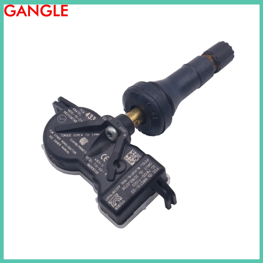Датчик давления в шинах для 2018 2024 JEEP COMPASS датчик TPMS 433 МГц 68313387AB 68252493AA
