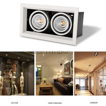 

Super Bright Square LED Downlight 10W 20W 30W Aluminum AC220V 110V LED Down Light Ceiling Recessed Spot Light Indoor Lighting