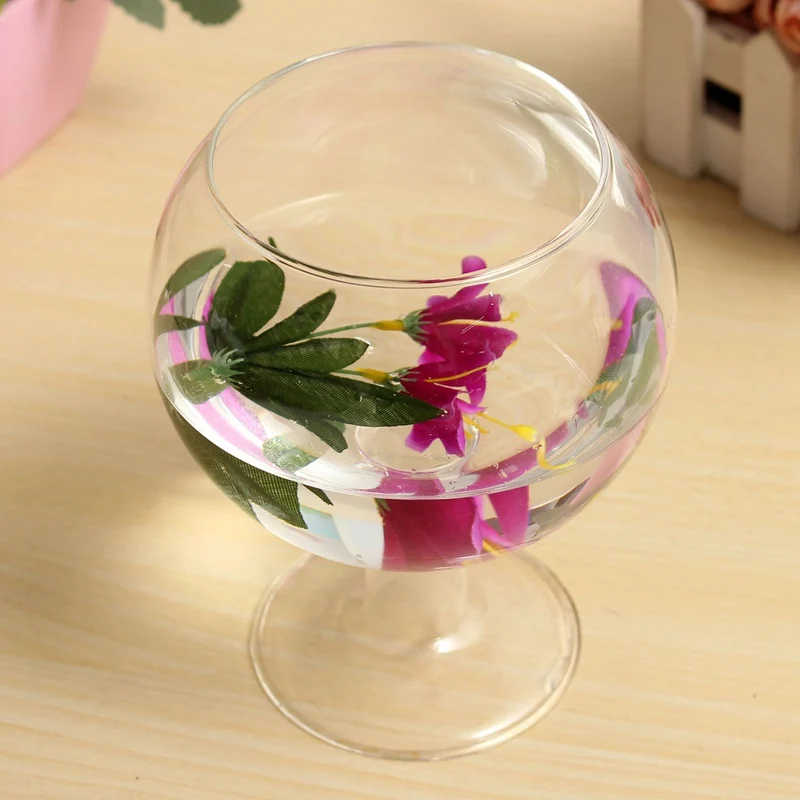 Прозрачная стеклянная ваза стеклянный террариум чашка в форме креативного украшения сада орнамент