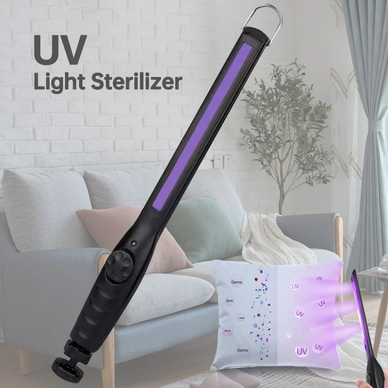 

USB Charging UV Disinfection Lamp Portable LED Disinfection Stick UV Mask Germicidal Lamp Rod Sterilizer Mites Light Lamp