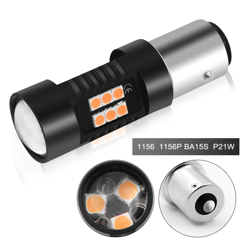 2 шт. 1156 BA15S P21W светодиодный BAU15S PY21W BAY15D светодиодный лампы 1157 P21/5 Вт R5W 21 шт. 3030SMD автомобильные лампы накаливания автомобиля светодиодный свет 12 V-24 V