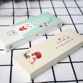 

30Sheets/Pack Hot Sale Cute Kawaii Wish You Animal Paper Bookmark Japanese Style Book Marks for Kids School Materials