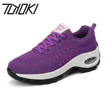 

Tuyoki Women Vulcanized Shoes Solid Color Women Sneakers cushion Fashion Casual Cushion Slip On Female Footwear Size 35-42