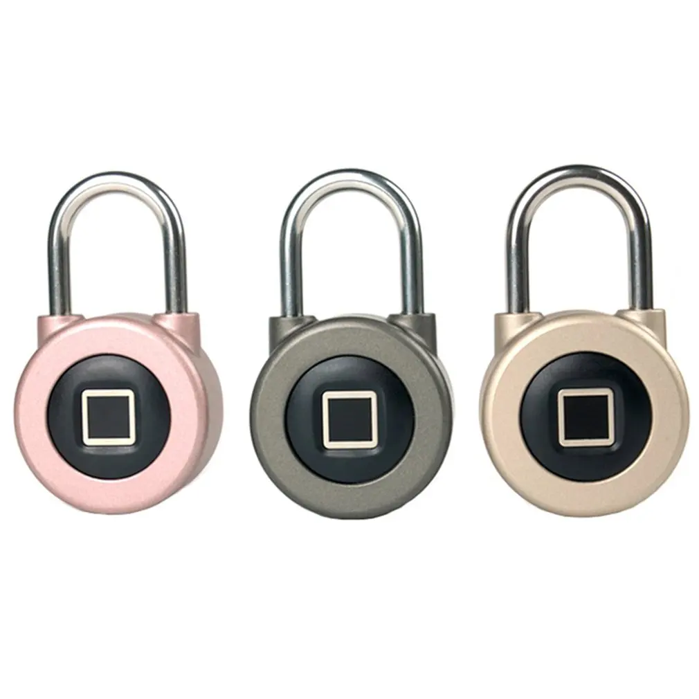 

Smart Fingerprint Small Padlock Gym Dormitory Cabinet App Can Be Authorized Small Padlock Anti-Chargeable P3