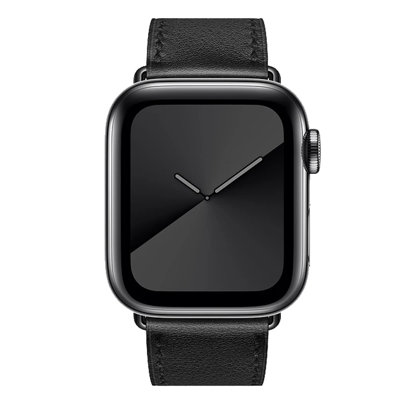 Cena Najnowszy pasek ze skóry naturalnej do zegarka Apple Watch Series 5 4 40mm 44mm zegarek bransoletka Watchband do zegarka Apple Series 3 2