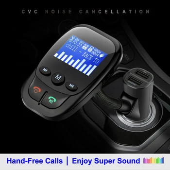 

Radio Adapter Car MP3 Charger 3 USB Ports 12-24 V Stylish W/ Microphone