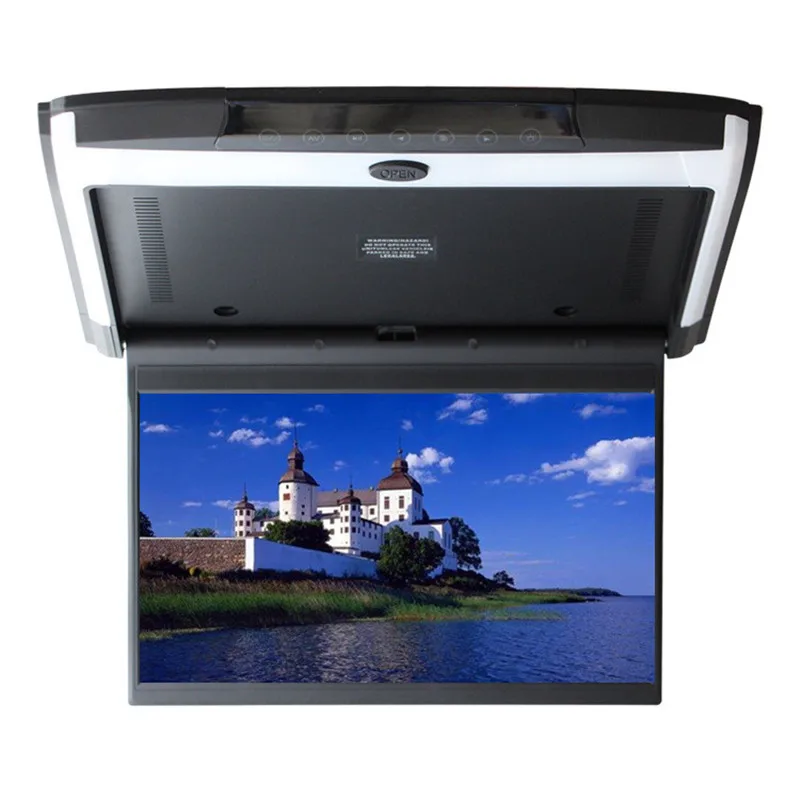 15,6 дюймов Автомобильный Монитор потолочное крепление на крышу HD видео 1920x1080 ips экран HDMI/USB/SD/FM/Bluetooth/динамик HD экран MP5 плеер