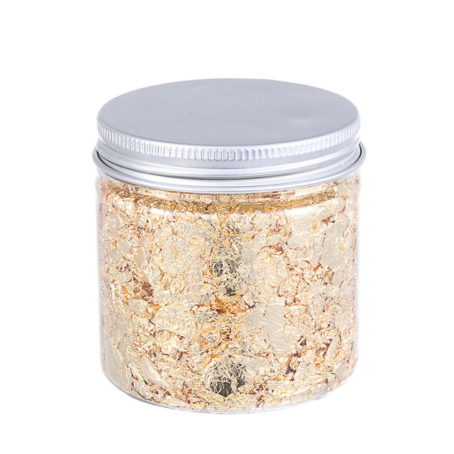 Gold/Rose gold/Silver Flakes Glitter Aluminum Foil Sequins Chrome Powder Nails Irregular Sticker Nail Art Manicure Decor