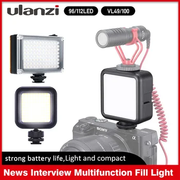 

Ulanzi 96/112 VL49/100 DSLR LED Video Light On Camera Photo Studio Lighting LED Vlog Fill Light Lamp for Smartphone DSLR Camera