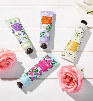 

30g Fruit Apple Pear Lemon Mango Lily Green Tea Moisturizing Hydrating Hand Cream for Winter Hand Care Nourishing Skin Care