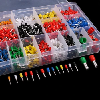 

2120 Pcs Insulated Cord Pin End Terminal Bootlace Ferrules Kit Set Wire Copper Dropship