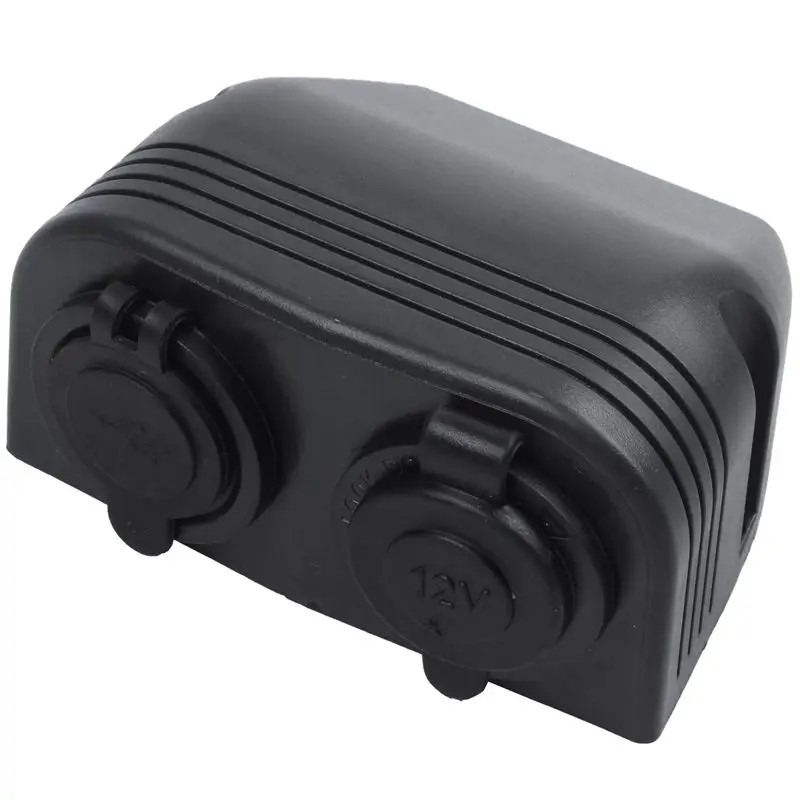 Двойной Лодка Caravan автомобиль USB прикуриватель розетка Разветвитель 12V зарядное устройство адаптер