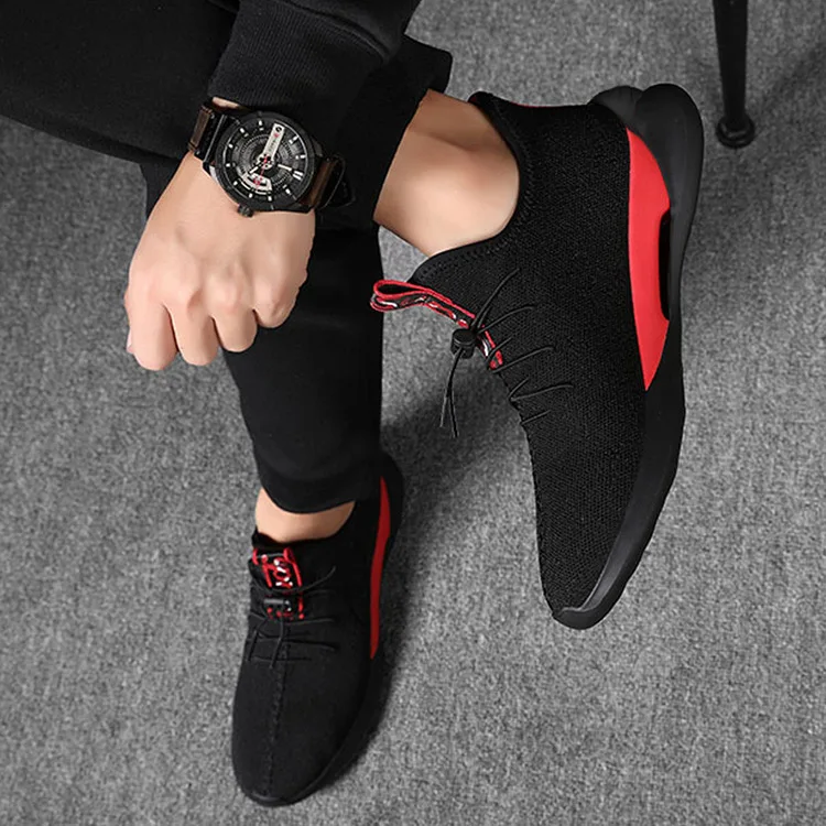 

MEN'S SHOES 2019 New Style Korean-style Versatile Slip-on Casual Sports Shoe Men's Breathable Street Snap Running Shoes Fashion