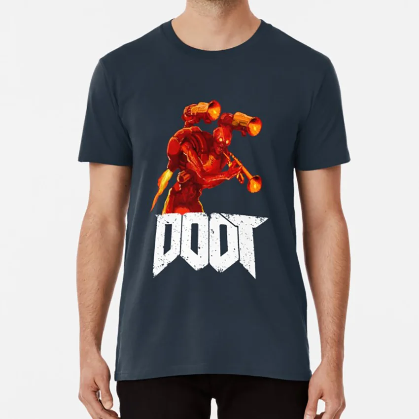 The Doot of Doom T shirt doot spooky skull Tube meme Wet me_irl смешной Хэллоуин | Мужская одежда