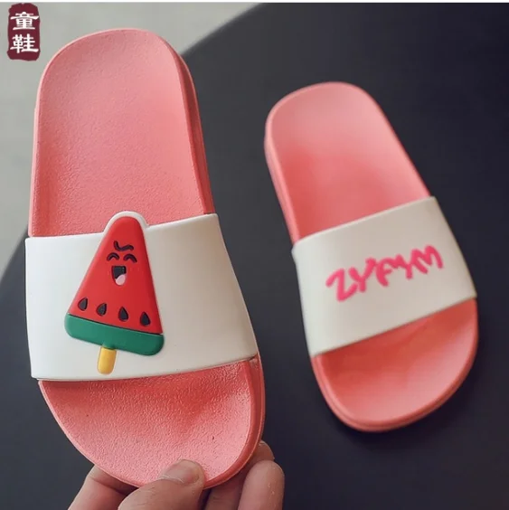 watermelon Детская обувь летние детские тапочки новая обувь для мальчиков и девочек детские сандалии обувь для школьников на каждый день - Цвет: watermelon