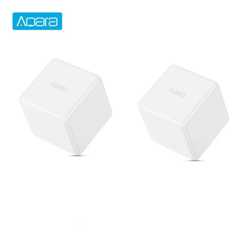 2PCS Aqara Magic Cube контроллер Zigbee версия управляется шестью мерами для умного дома устройство работает с Mi Home APP - Цвет: 2PCS