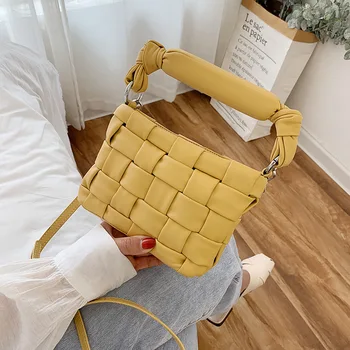 

Weave Crossbody Bags For Women 2020 Small Pu Leather Shoulder Messenger Bags Mini Lady Handbag Brand Design Female Totes