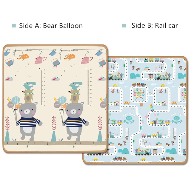 200cm*180cm XPE Baby Play Mat Toys for Children Rug Playmat Developing Mat Baby Room Crawling Pad Folding Mat Baby Carpet green