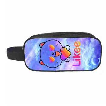 

Russia Stype LIKEE Makeup Box Cosmetic Bag Pencil Case for Girls School Stationery Bag 3D Print Llkee Video App Storage Pouch