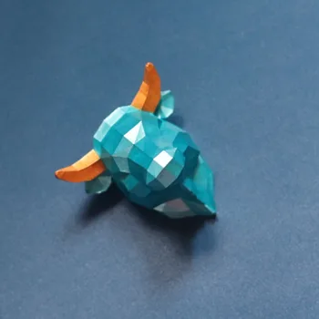 

Geometric Animal Bull Head Concrete Mold Geometric Elephant Head Plaster ，OX head Shape Clay Silicone Mould