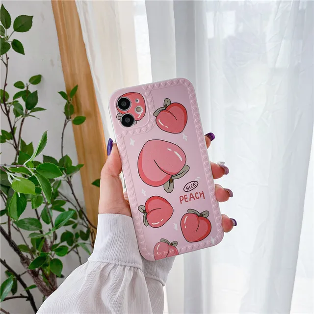 Creative Cartoon Cute Silicone Elastic Soft Case For IPhone 12 11 Pro Mini XR X XS Max 7 8 SE 2020 6 6s Plus Original Cover T2